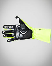 OFFSET SPort Fluro Yellow Race Glove - side view