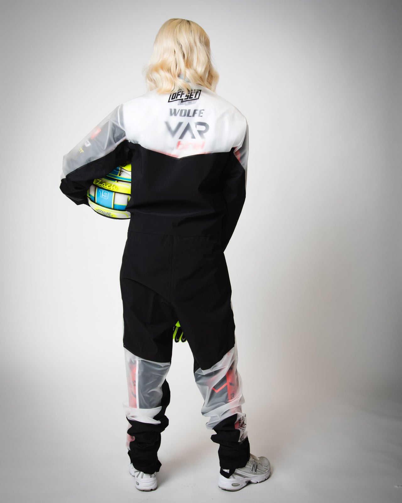 Rear view of Rain Suit