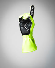 OFFSET Sport Fluro Yellow Race Glove - Shows branding