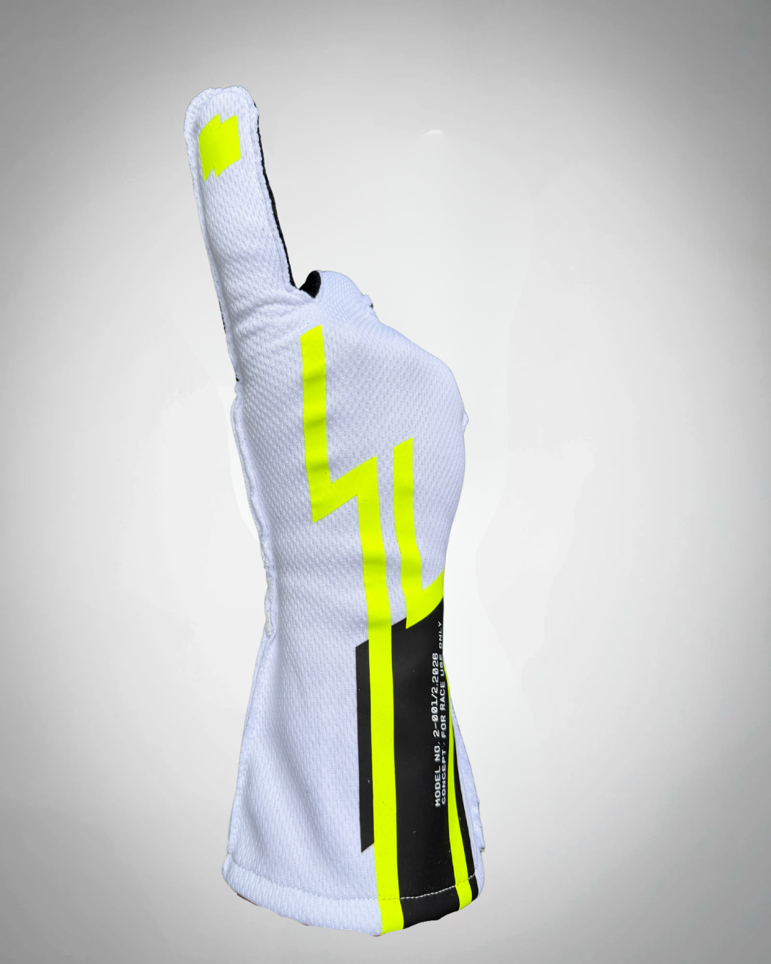 OFFSET CONCEPT FIA Gloves - White Fluorescent Yellow