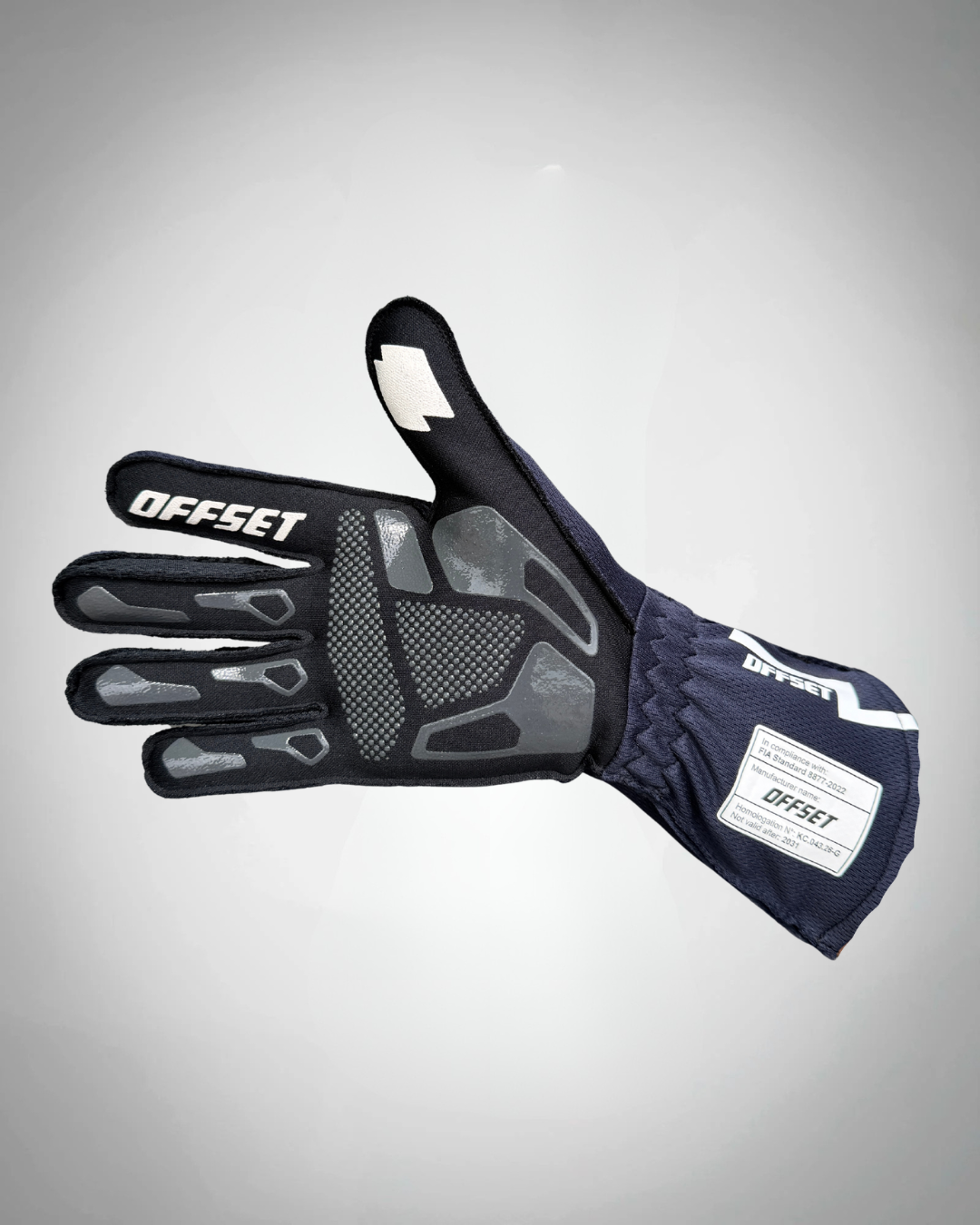 OFFSET CONCEPT FIA Gloves - Navy Blue