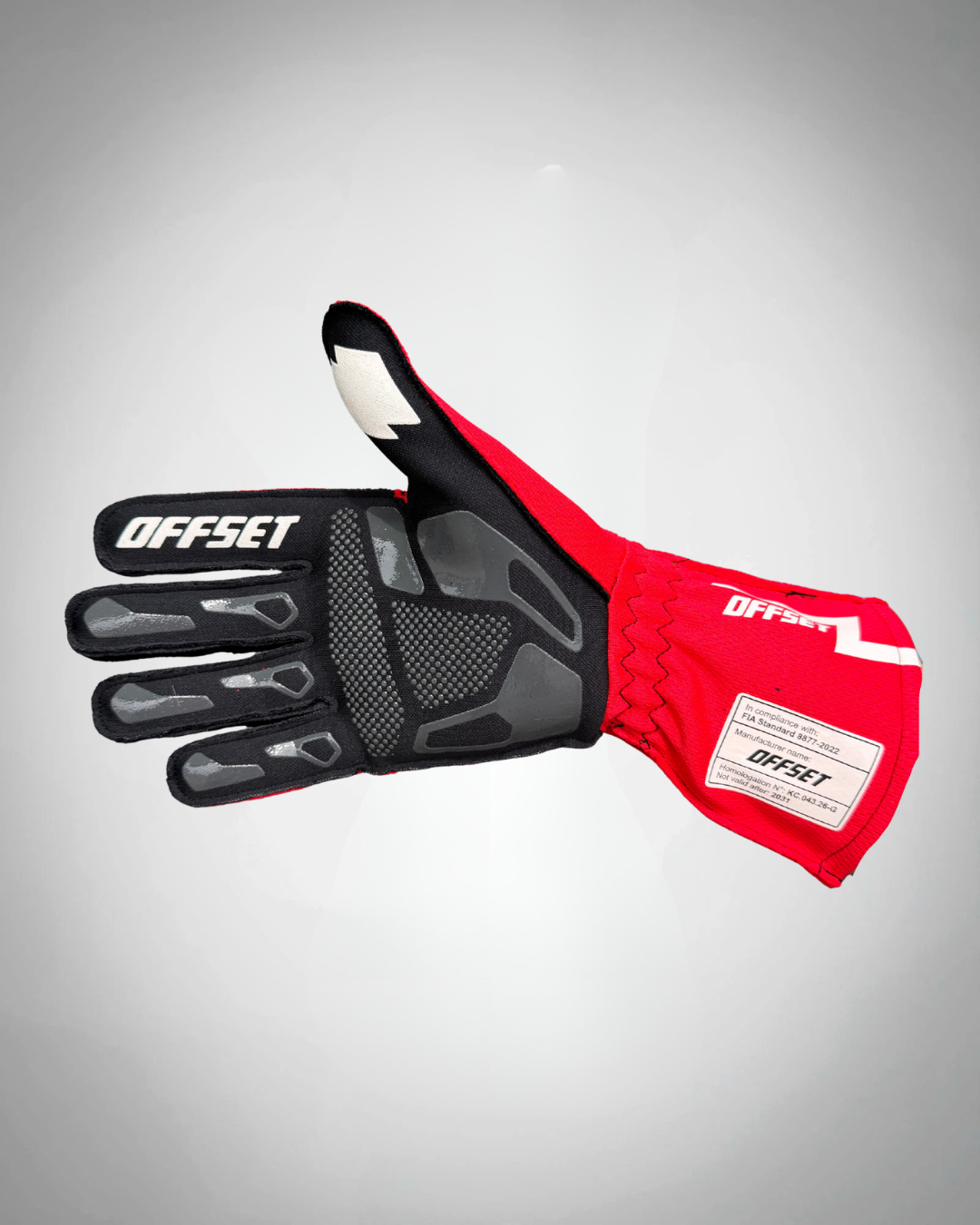 OFFSET CONCEPT FIA Gloves - Red