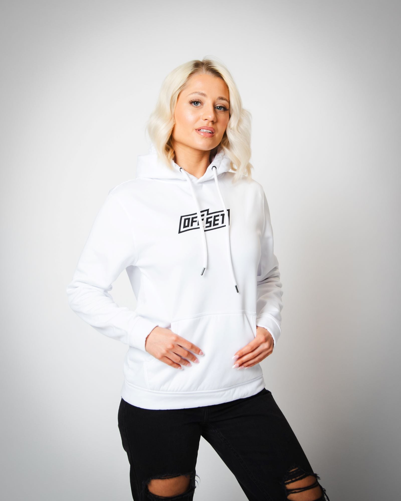 OFFSET Sport White Hoodie